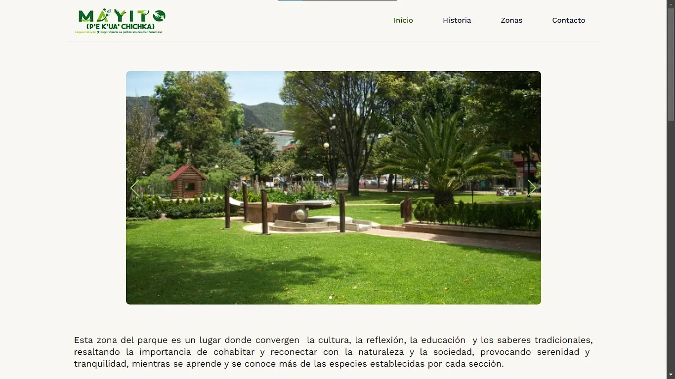 Página Web - Parque La pólvora